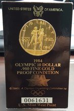 미국 1984년 LA 올림픽 기념 성화봉송 프루프 금화