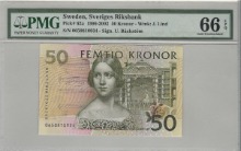 스웨덴 1996-2002년 50크로나 PMG 66등급