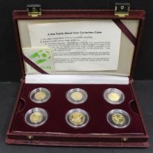 스페인 1982년 월드컵 기념 (세계 6개국 발행) 금화 6종 세트 (중국 FIFA 월드컵 금화 포함)