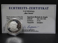 독일 발행 독일 태생의 이론물리학자 - 알버트 아인슈타인 은메달