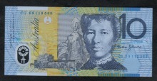 호주 2006년 10달러 폴리머 지폐 미사용