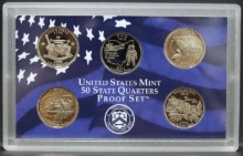 미국 2002년 현행 주화 및 주성립 기념 쿼터 (25센트) 프루프 10종 민트 세트