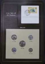 세계의 현행주화 벨리즈 1979~1983년 5종 미사용 주화 및 우표첩 세트