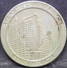 미국 아틀란티스 카지노 1달러 토큰 메달