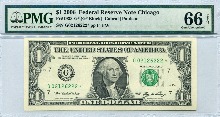 미국 2006년 1$ 1달러 스타 노트 (보충권) PMG 66등급
