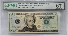 미국 2006년 20$ 20달러 스타 노트 (보충권) PMG 67등급