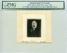 캐나다 1930년대 Imperial Bank of Canada - $10 지폐 속 인물 A.E. Phipps 도안 PMG 인증