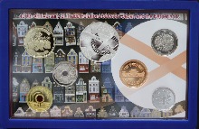 일본 2009년 네덜란드 교류 우호 400주년 기념 - 네덜란드 은화 삽입 현행 프루프 민트